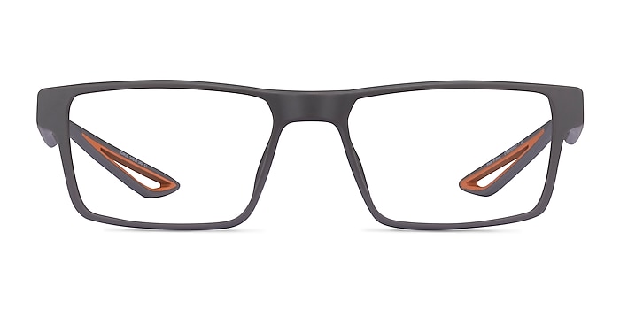 Icarus Matte Gray Plastic Eyeglass Frames from EyeBuyDirect