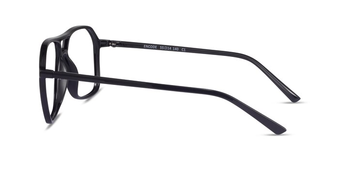 Encode Noir Plastique Montures de lunettes de vue d'EyeBuyDirect