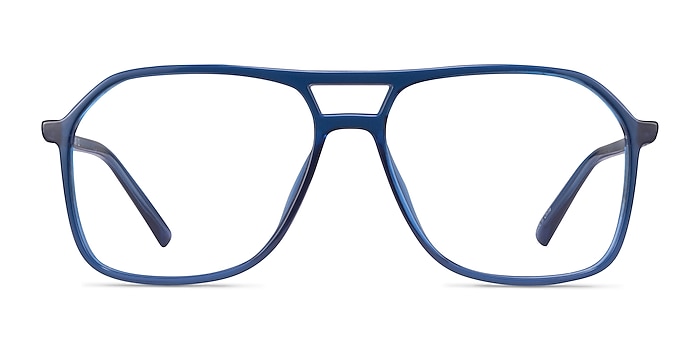 Encode Clear Navy Plastique Montures de lunettes de vue d'EyeBuyDirect