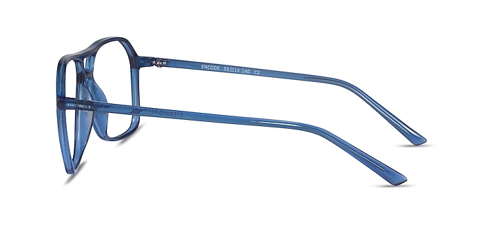 Encode Clear Navy Plastique Montures de lunettes de vue d'EyeBuyDirect