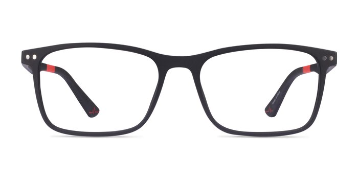 Platform Matte Black Plastique Montures de lunettes de vue d'EyeBuyDirect