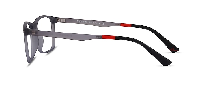 Platform Gray Plastic Eyeglass Frames from EyeBuyDirect