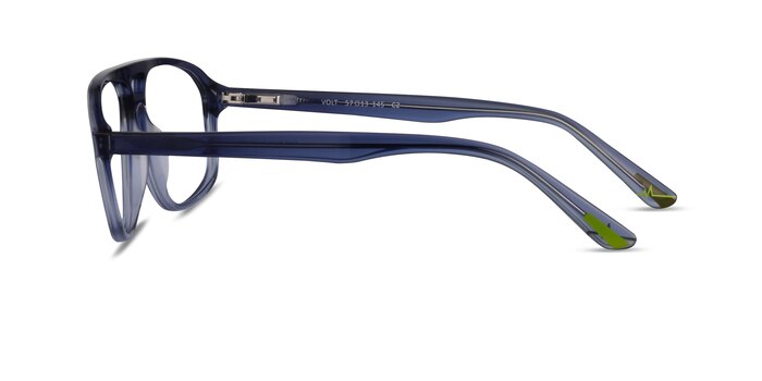 Volt Clear Blue Acetate Eyeglass Frames from EyeBuyDirect