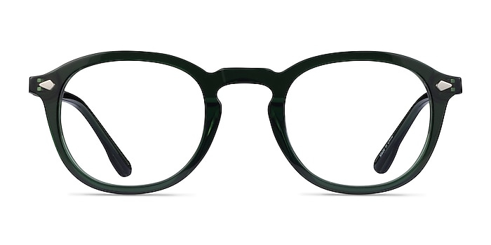 Cylinder Clear Green Acetate Eyeglass Frames from EyeBuyDirect