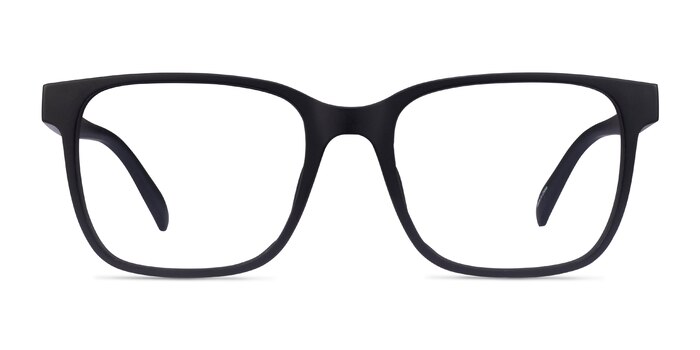 Alder Matte Black Éco-responsable Montures de lunettes de vue d'EyeBuyDirect