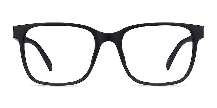 Alder Matte Black Plastic Eyeglass Frames from EyeBuyDirect