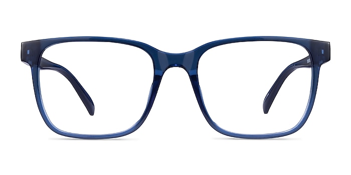 Alder Clear Blue Plastic Eyeglass Frames from EyeBuyDirect