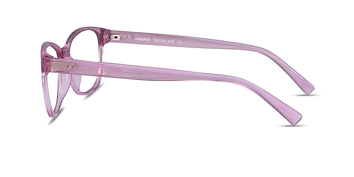 Juniper Clear Pink Plastic Eyeglass Frames from EyeBuyDirect
