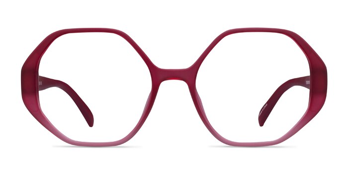 Cypress Matte Red Éco-responsable Montures de lunettes de vue d'EyeBuyDirect