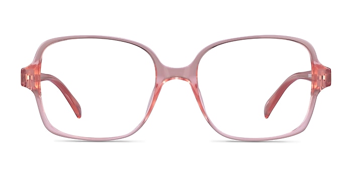 Poplar Clear Nude Plastic Eyeglass Frames from EyeBuyDirect