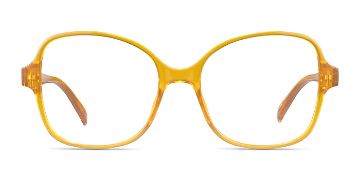 Arolla Clear Yellow Plastic Eyeglass Frames from EyeBuyDirect