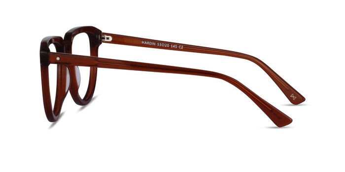 Hardin Clear Brown Acetate Eyeglass Frames from EyeBuyDirect