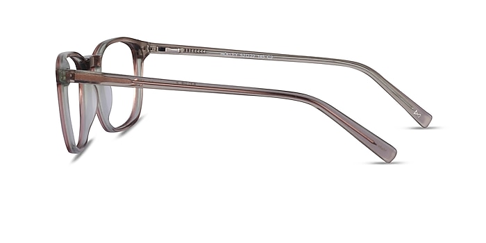 Holley Clear Brown Acétate Montures de lunettes de vue d'EyeBuyDirect