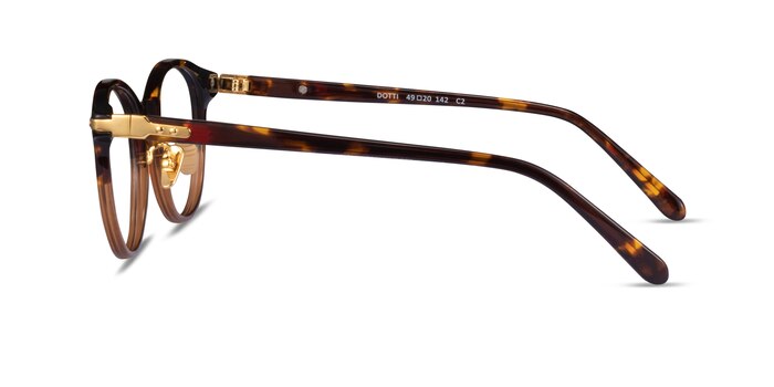 Dotti Tortoise Gold Acétate Montures de lunettes de vue d'EyeBuyDirect