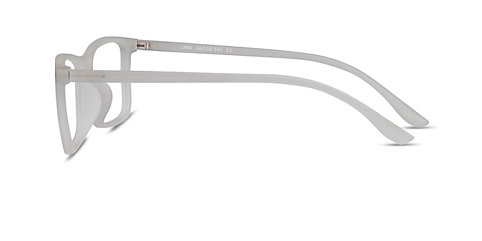 Lyra Matte Clear Plastic Eyeglass Frames from EyeBuyDirect