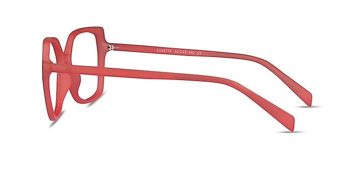 Lunette Matte Red Plastic Eyeglass Frames from EyeBuyDirect