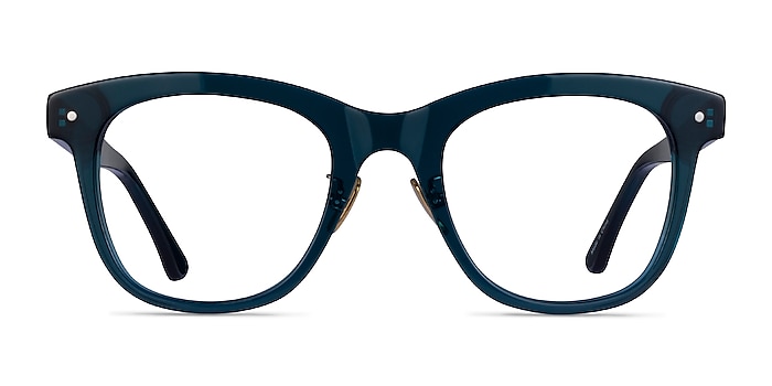 Coqueline Clear Blue Acetate Eyeglass Frames from EyeBuyDirect