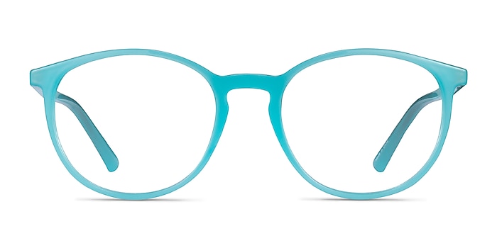 Crescent Blue Plastic Eyeglass Frames from EyeBuyDirect