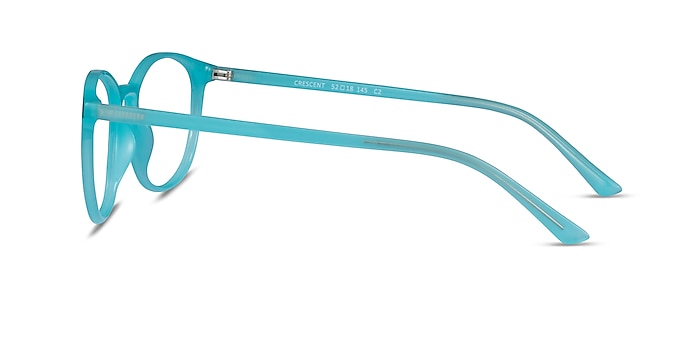 Crescent Blue Plastic Eyeglass Frames from EyeBuyDirect