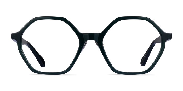 Aldridge Vert foncé Acétate Montures de lunettes de vue d'EyeBuyDirect