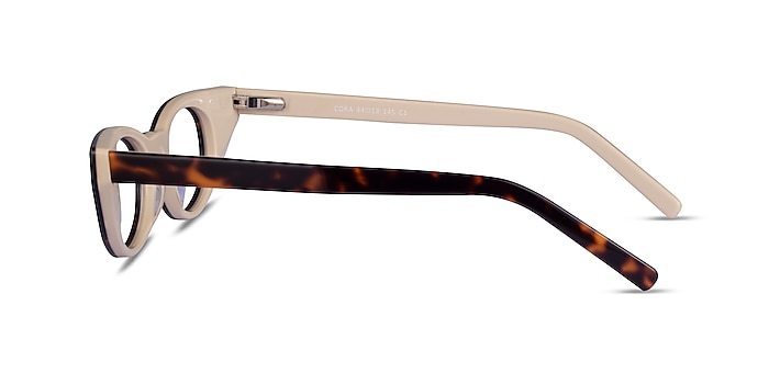Cora Tortoise Beige Acétate Montures de lunettes de vue d'EyeBuyDirect