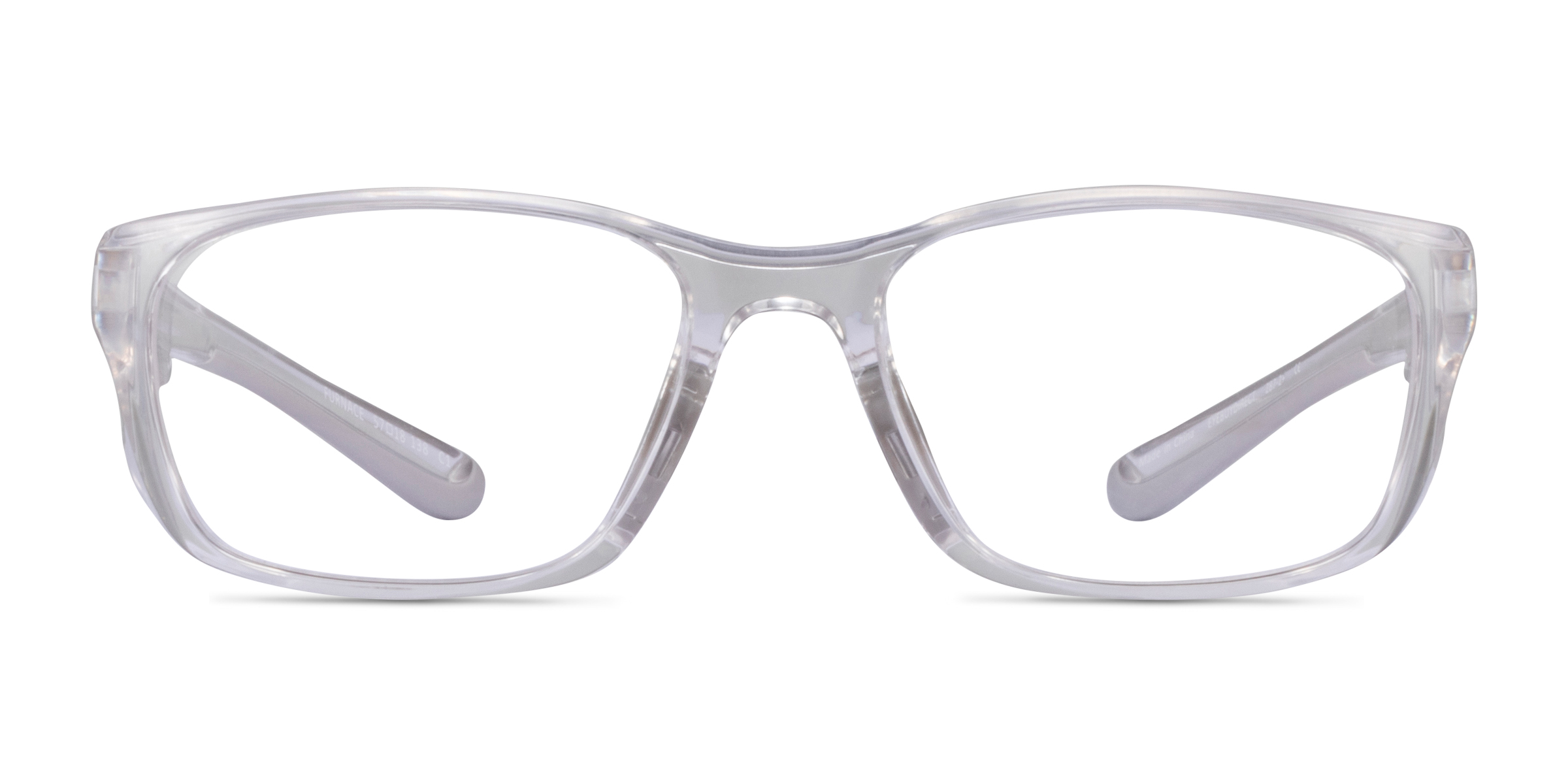 Furnace Rectangle Clear Gray Full Rim Eyeglasses | Eyebuydirect