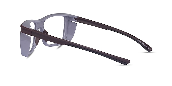 Ignite Dark Red Gray Plastic Eyeglass Frames from EyeBuyDirect
