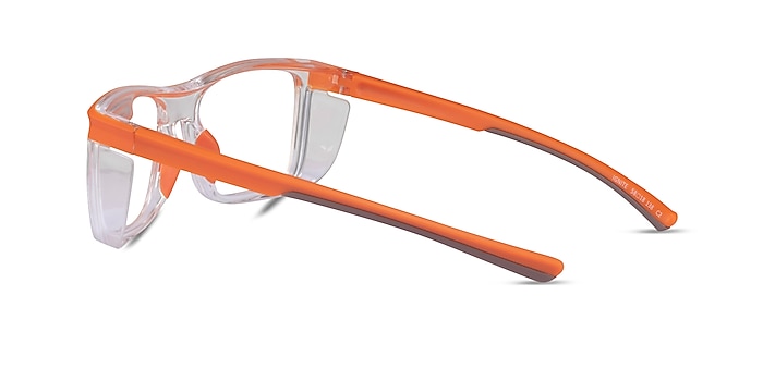 Ignite Orange Clear Plastique Montures de lunettes de vue d'EyeBuyDirect