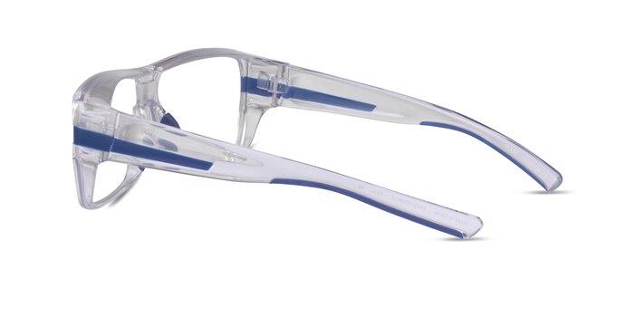 Flash Clear Blue Plastique Montures de lunettes de vue d'EyeBuyDirect