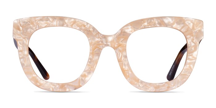 Astra Champagne Tortoise Acetate Eyeglass Frames from EyeBuyDirect
