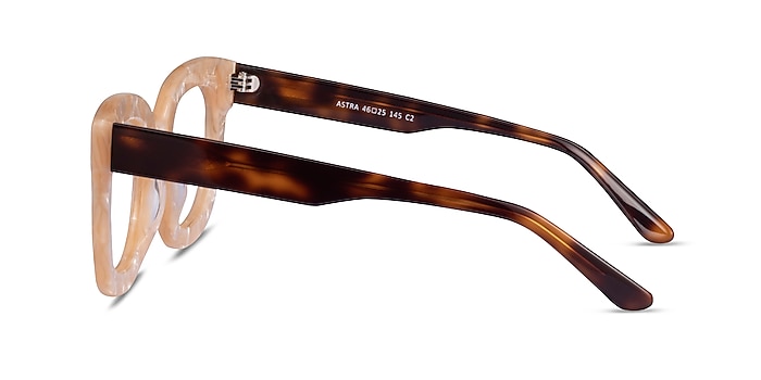 Astra Champagne Tortoise Acétate Montures de lunettes de vue d'EyeBuyDirect