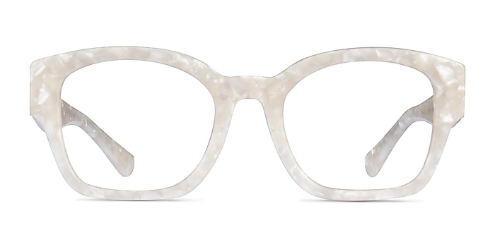 Proxima White Acetate Eyeglass Frames from EyeBuyDirect