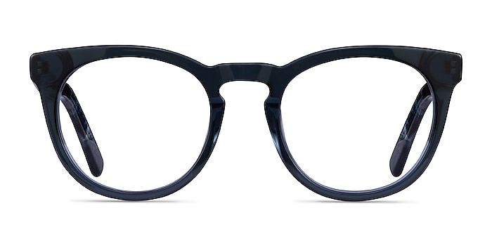 Lush Cear Blue Floral Acetate Eyeglass Frames from EyeBuyDirect