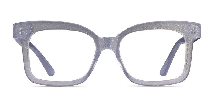 Boheme Shiny Gray Acétate Montures de lunettes de vue d'EyeBuyDirect