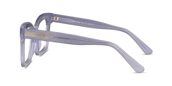 Boheme Shiny Gray Acétate Montures de lunettes de vue d'EyeBuyDirect