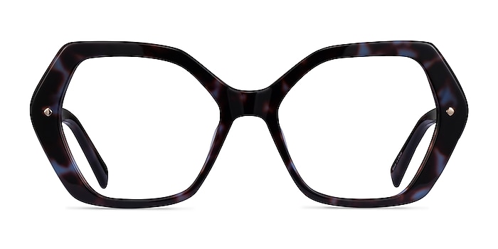 Adira Blue Tortoise Acetate Eyeglass Frames from EyeBuyDirect