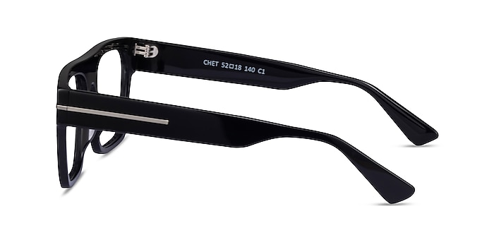 Chet Black Acetate Eyeglass Frames from EyeBuyDirect