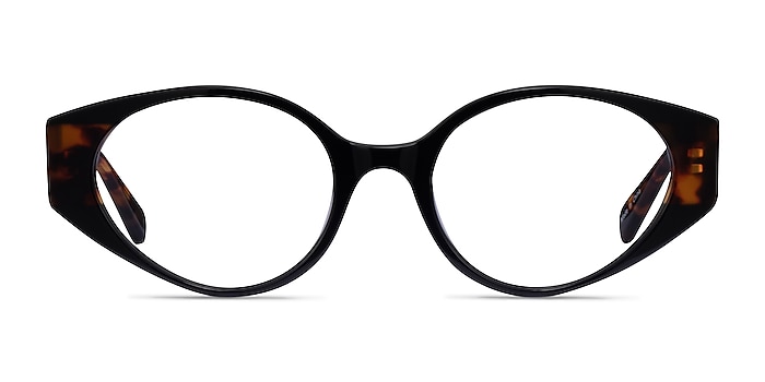 Vesta Black Tortoise Acetate Eyeglass Frames from EyeBuyDirect