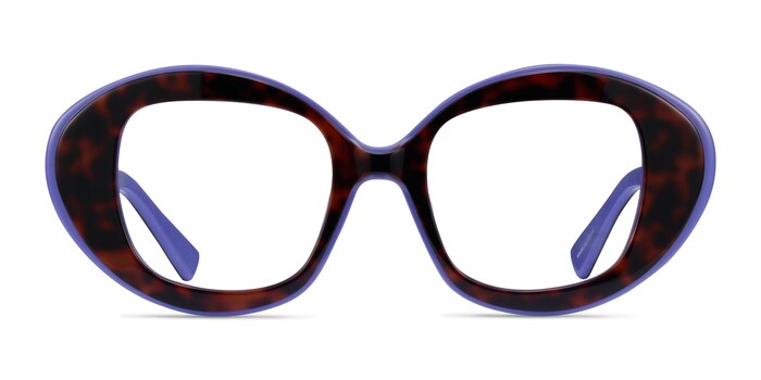 Troupe Tortoise Purple Acétate Montures de lunettes de vue d'EyeBuyDirect