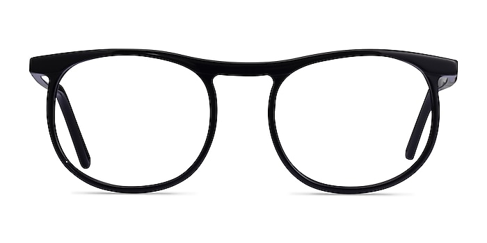 Regent Black Acetate Eyeglass Frames from EyeBuyDirect