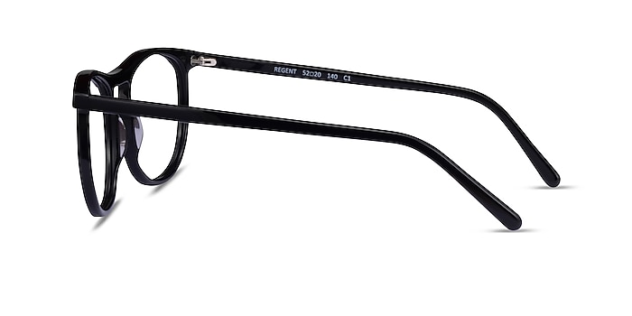 Regent Black Acetate Eyeglass Frames from EyeBuyDirect