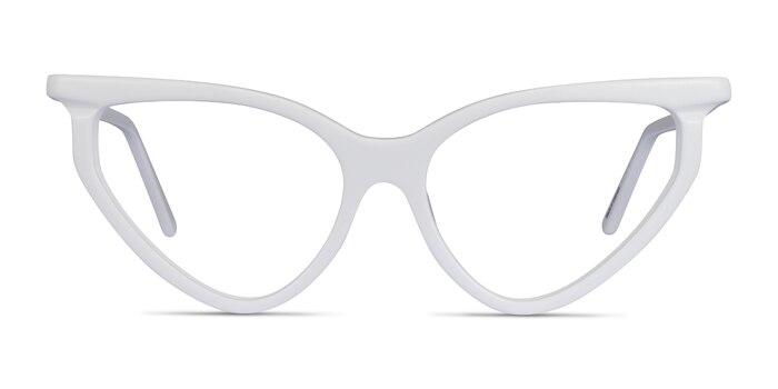 Siamese Blanche Acétate Montures de lunettes de vue d'EyeBuyDirect