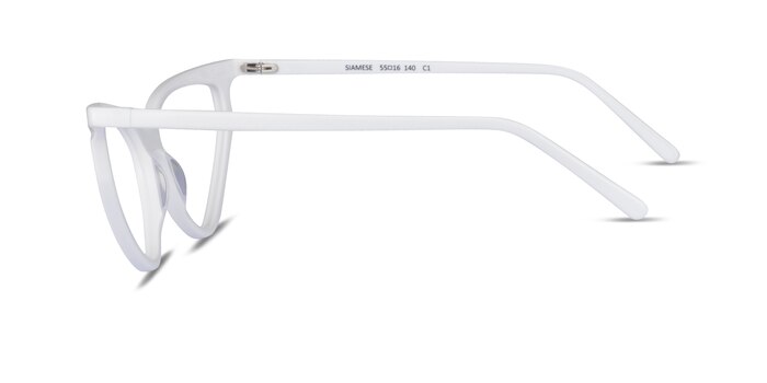 Siamese Blanche Acétate Montures de lunettes de vue d'EyeBuyDirect
