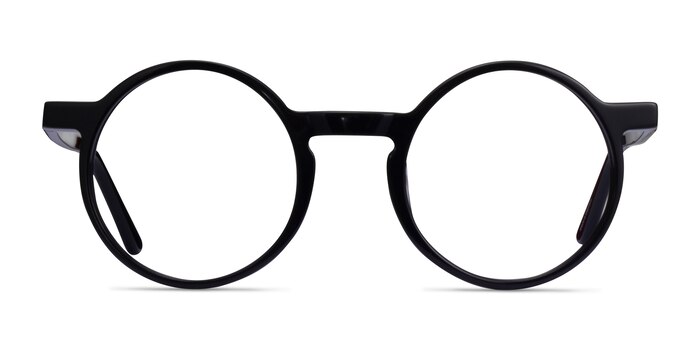 Script Black Acetate Eyeglass Frames from EyeBuyDirect