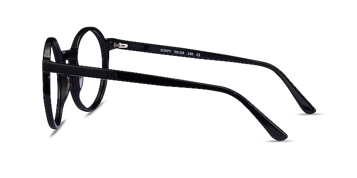 Script Black Acetate Eyeglass Frames from EyeBuyDirect