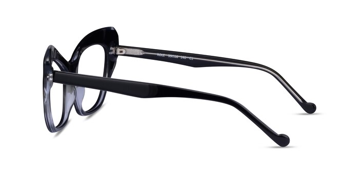 Role Noir Acétate Montures de lunettes de vue d'EyeBuyDirect