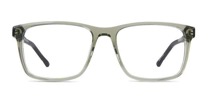 Bet Clear Olive Acetate Eyeglass Frames from EyeBuyDirect
