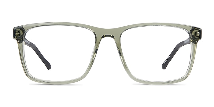 Bet Clear Olive Acetate Eyeglass Frames from EyeBuyDirect