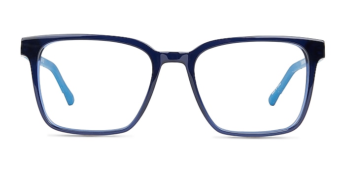 Mod Clear Blue Acetate Eyeglass Frames from EyeBuyDirect