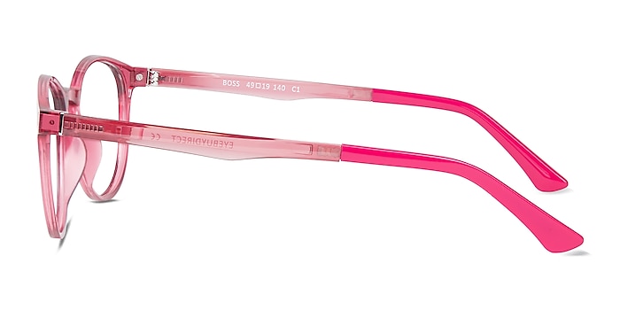Boss Clear Pink Plastic Eyeglass Frames from EyeBuyDirect